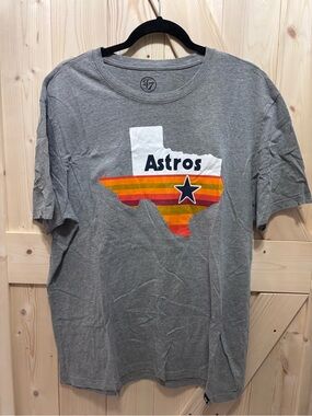 '47 Brand Houston Astros Gray Short-Sleeve Logo T-Shirt